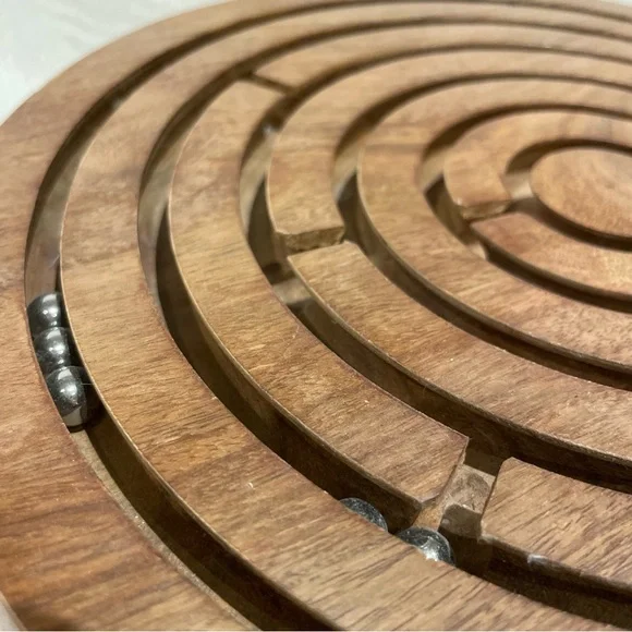 Wooden Labyrinth/Maze Trivet/Coaster - Picture 4 of 16